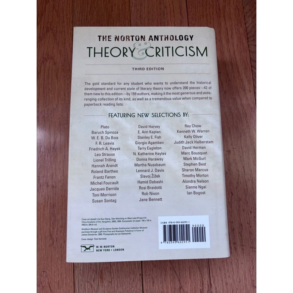 The Norton Anthology of Theory and Criticism Third Edition Vincent B Leitch